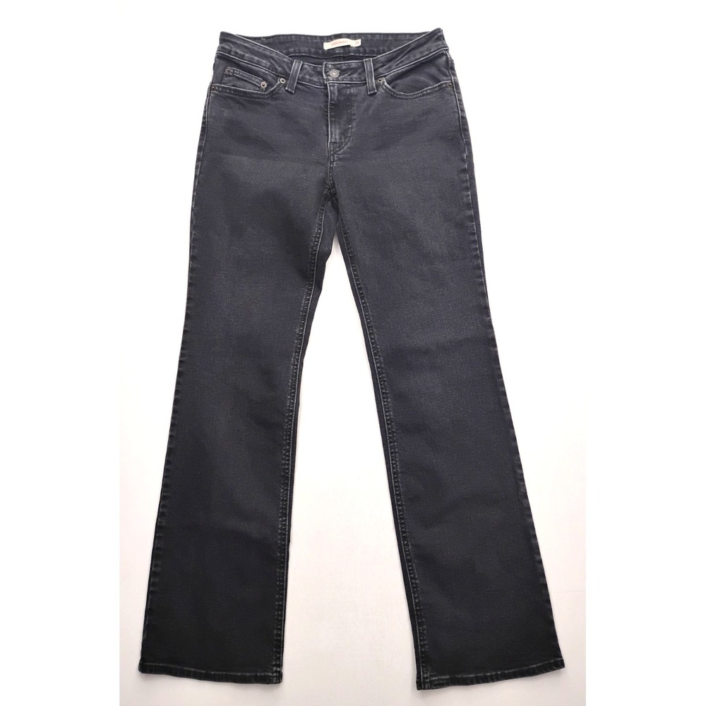 Levi's Superlow Bootcut Jeans Black Womens size 29 Dark Wash Rodeo